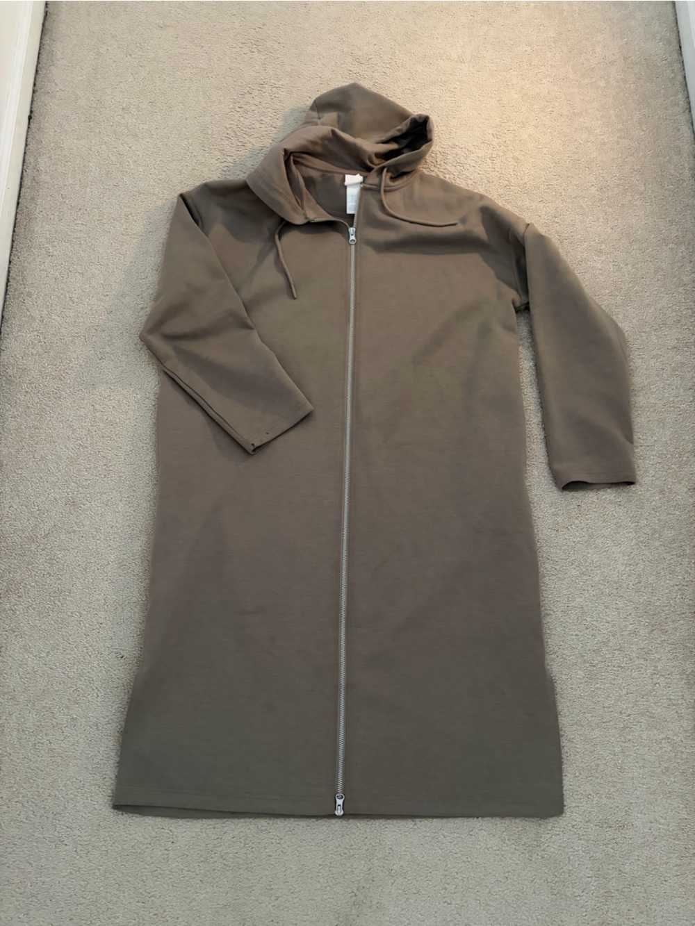 H&M Brown Basic Zip-Front Top - Picture 3 of 4